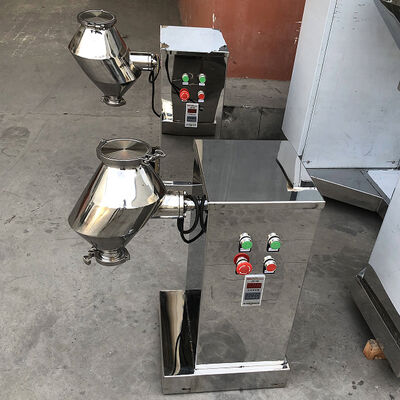 Stainless Steel Three-dimensional Mixer with Adjustable Speed for Easy Cleaning in Pharmaceutical and Chemical Industries