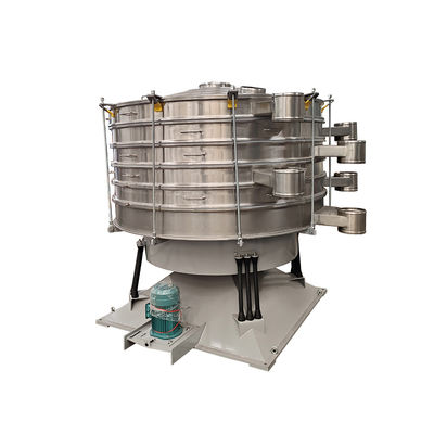 تحاكي الحركة الدائرية الأفقية والعمودية الصاعدة والنازلة اليدوية لغربلة المواد لتوزيع متساوٍ للمادة.